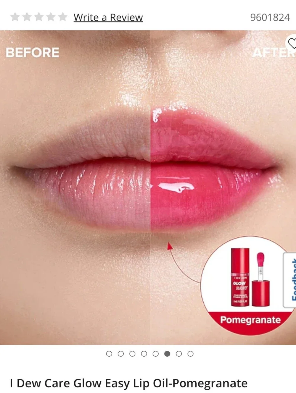 I Dew Care Glow Easy Pomegranate Vitamin C Lip Oil —